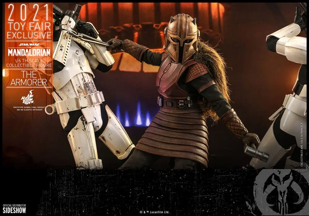 Star Wars The Mandalorian figurka akcji 1/6 The Armorer 2021 Toy Fair Exclusive 29 cm zdjęcie produktu