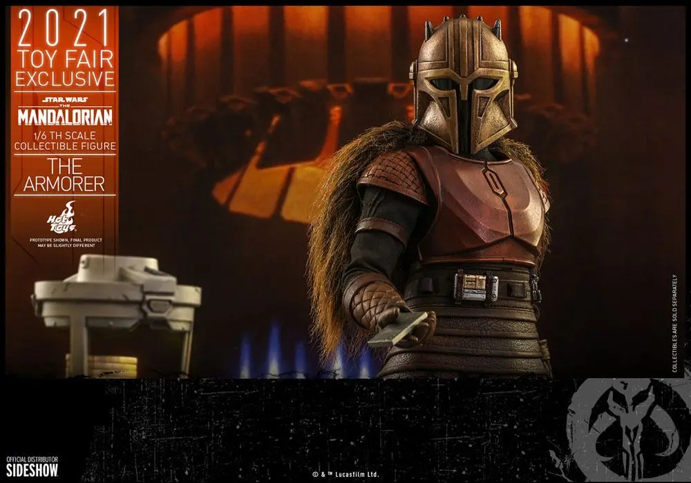 Star Wars The Mandalorian figurka akcji 1/6 The Armorer 2021 Toy Fair Exclusive 29 cm zdjęcie produktu
