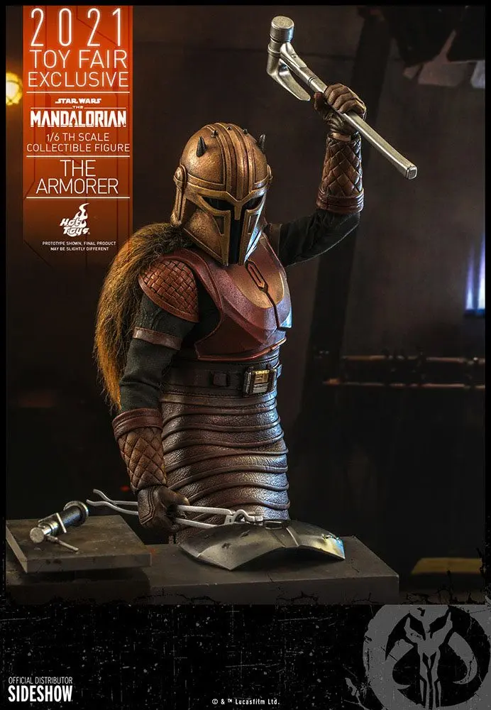 Star Wars The Mandalorian figurka akcji 1/6 The Armorer 2021 Toy Fair Exclusive 29 cm zdjęcie produktu