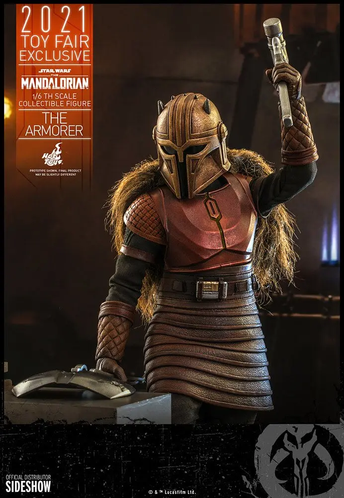 Star Wars The Mandalorian figurka akcji 1/6 The Armorer 2021 Toy Fair Exclusive 29 cm zdjęcie produktu