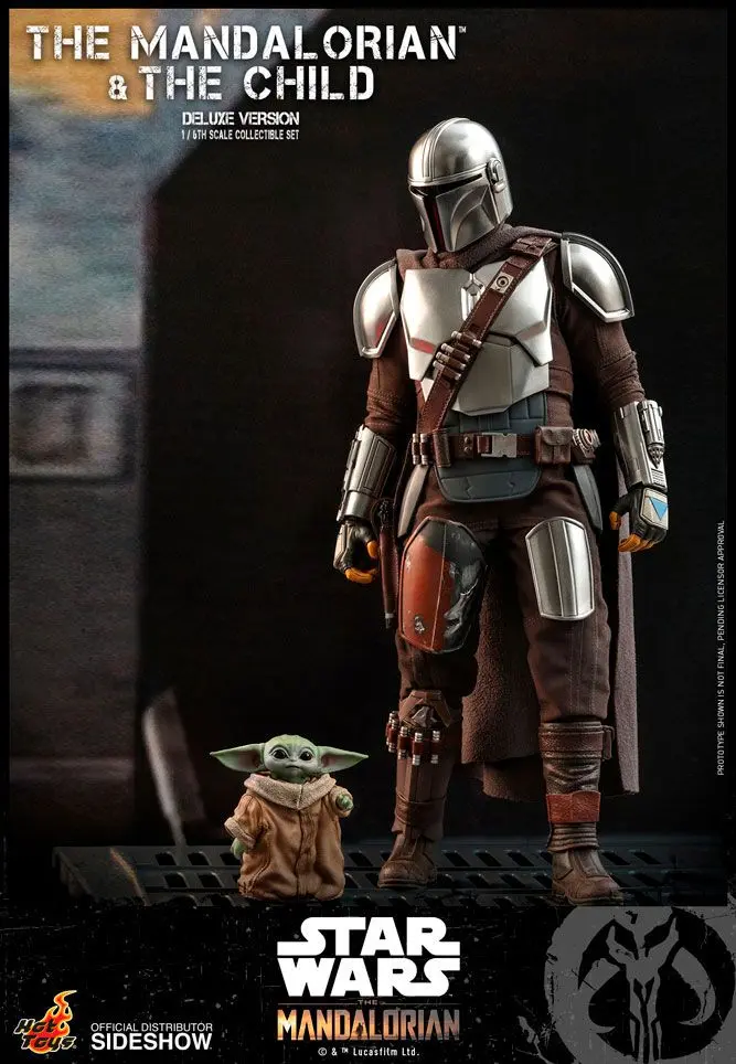 Star Wars The Mandalorian figurka akcji, zestaw 2 sztuk 1/6 The Mandalorian & The Child Deluxe 30 cm zdjęcie produktu