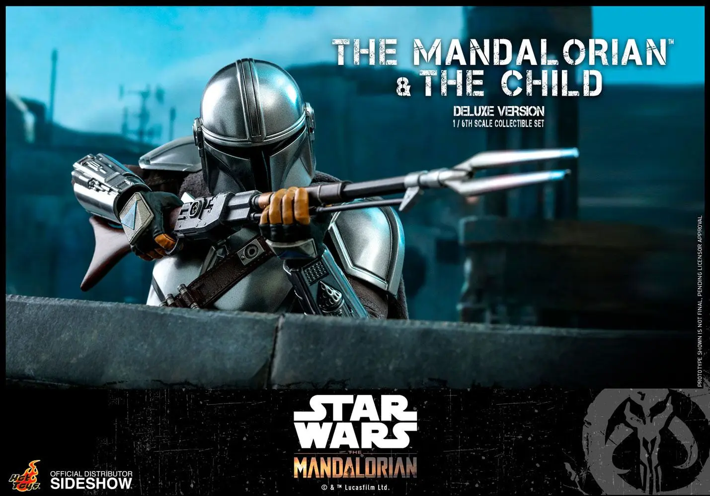 Star Wars The Mandalorian figurka akcji, zestaw 2 sztuk 1/6 The Mandalorian & The Child Deluxe 30 cm zdjęcie produktu