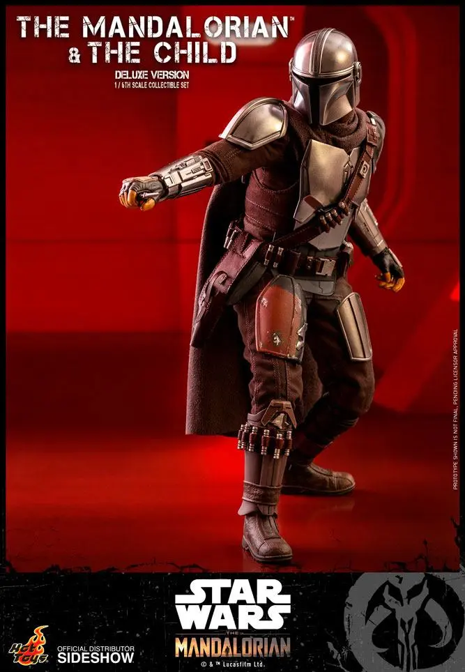 Star Wars The Mandalorian figurka akcji, zestaw 2 sztuk 1/6 The Mandalorian & The Child Deluxe 30 cm zdjęcie produktu