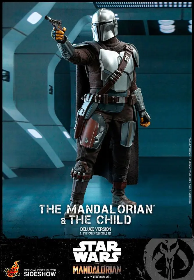 Star Wars The Mandalorian figurka akcji, zestaw 2 sztuk 1/6 The Mandalorian & The Child Deluxe 30 cm zdjęcie produktu