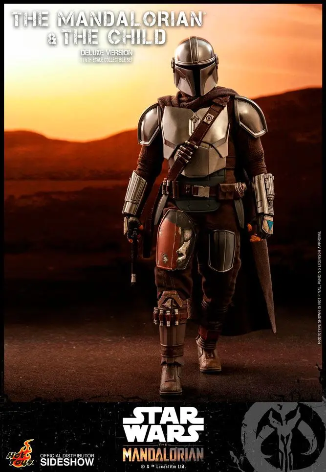 Star Wars The Mandalorian figurka akcji, zestaw 2 sztuk 1/6 The Mandalorian & The Child Deluxe 30 cm zdjęcie produktu