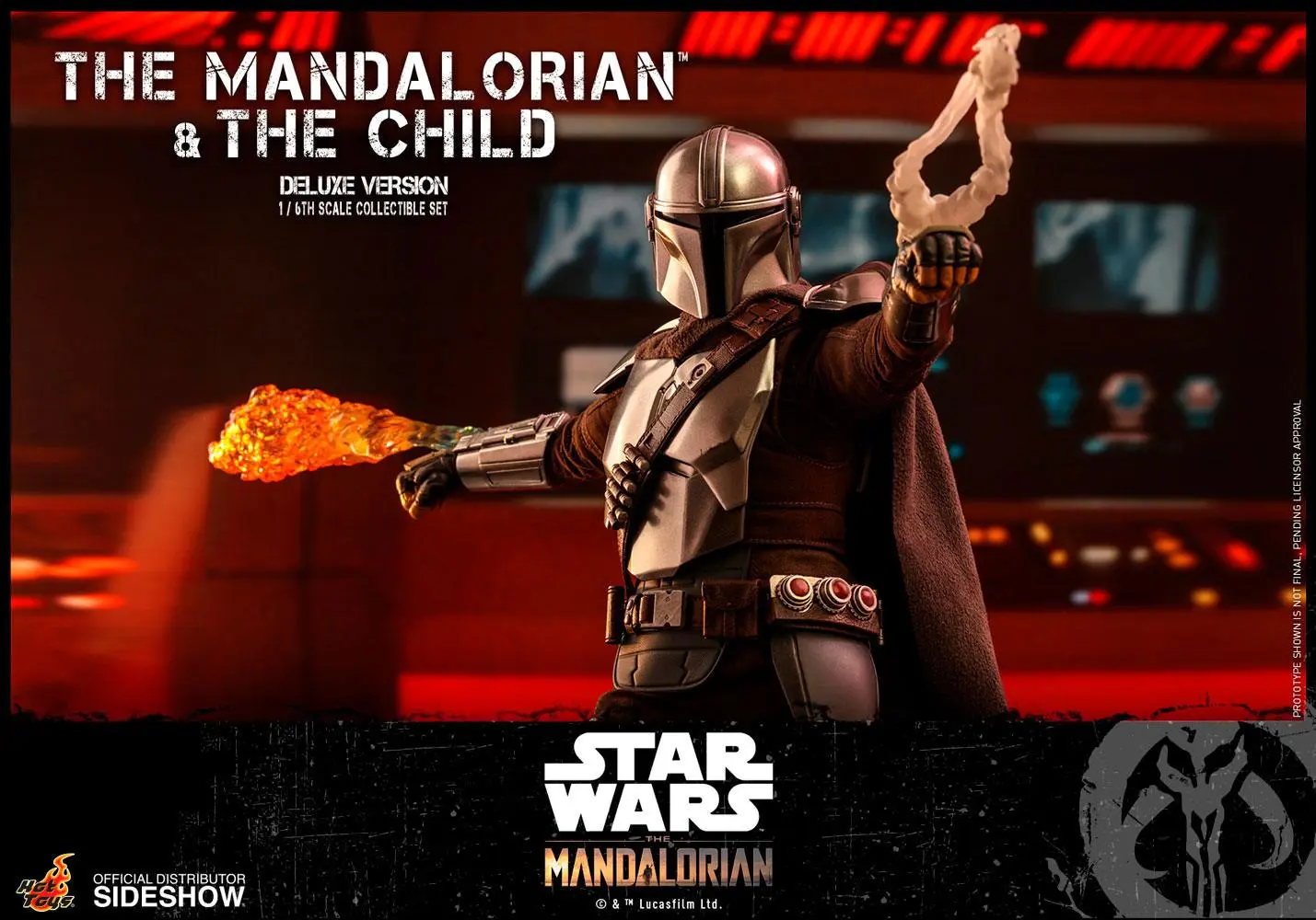 Star Wars The Mandalorian figurka akcji, zestaw 2 sztuk 1/6 The Mandalorian & The Child Deluxe 30 cm zdjęcie produktu