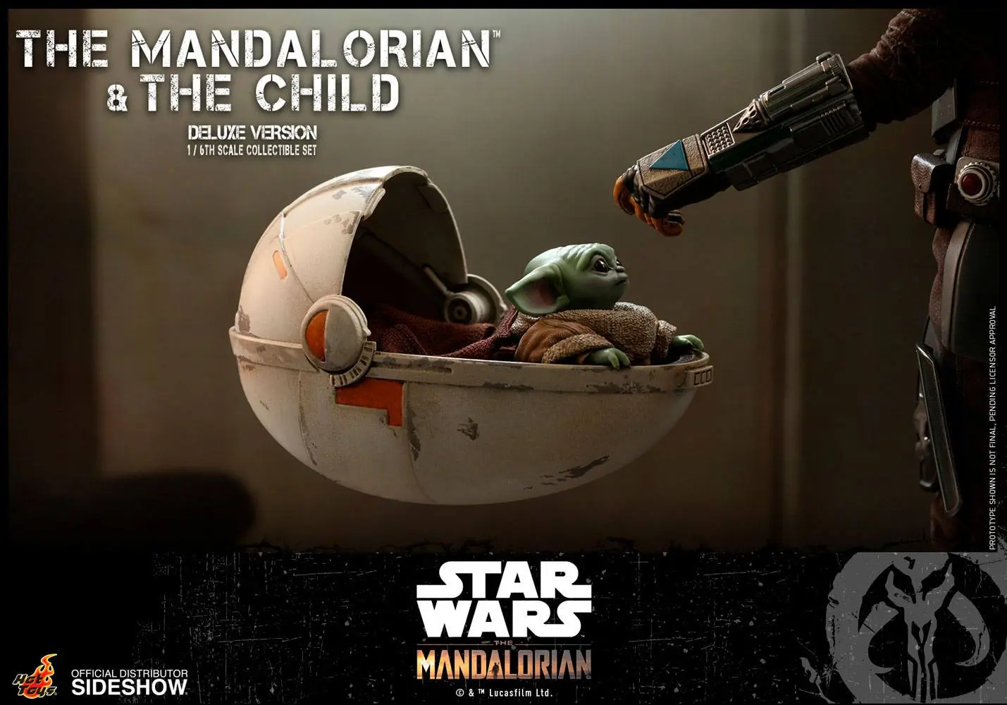 Star Wars The Mandalorian figurka akcji, zestaw 2 sztuk 1/6 The Mandalorian & The Child Deluxe 30 cm zdjęcie produktu