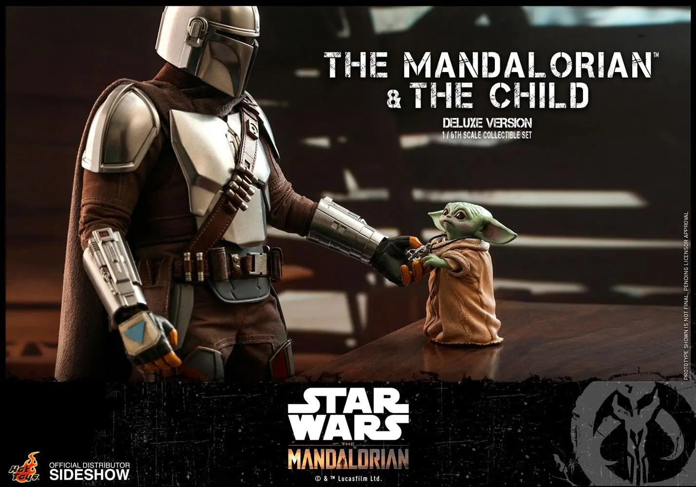 Star Wars The Mandalorian figurka akcji, zestaw 2 sztuk 1/6 The Mandalorian & The Child Deluxe 30 cm zdjęcie produktu