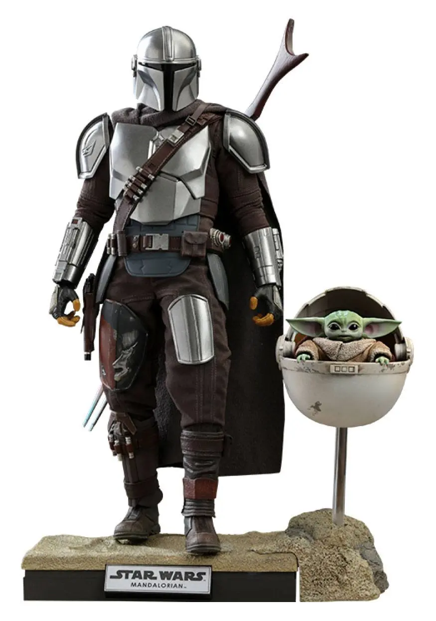 Star Wars The Mandalorian figurka akcji, zestaw 2 sztuk 1/6 The Mandalorian & The Child Deluxe 30 cm zdjęcie produktu