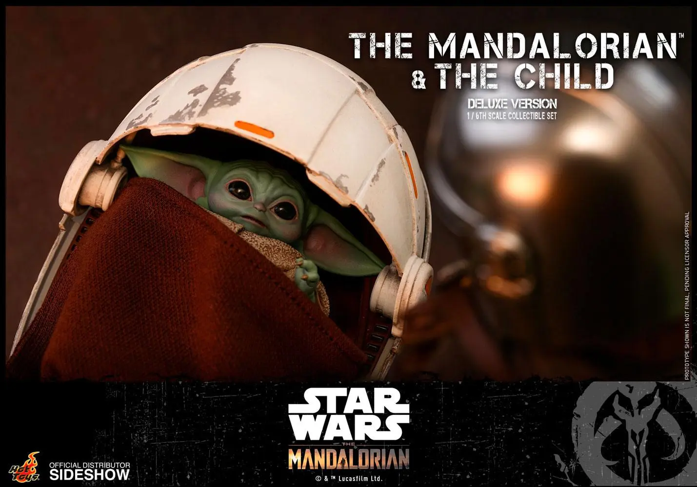 Star Wars The Mandalorian figurka akcji, zestaw 2 sztuk 1/6 The Mandalorian & The Child Deluxe 30 cm zdjęcie produktu