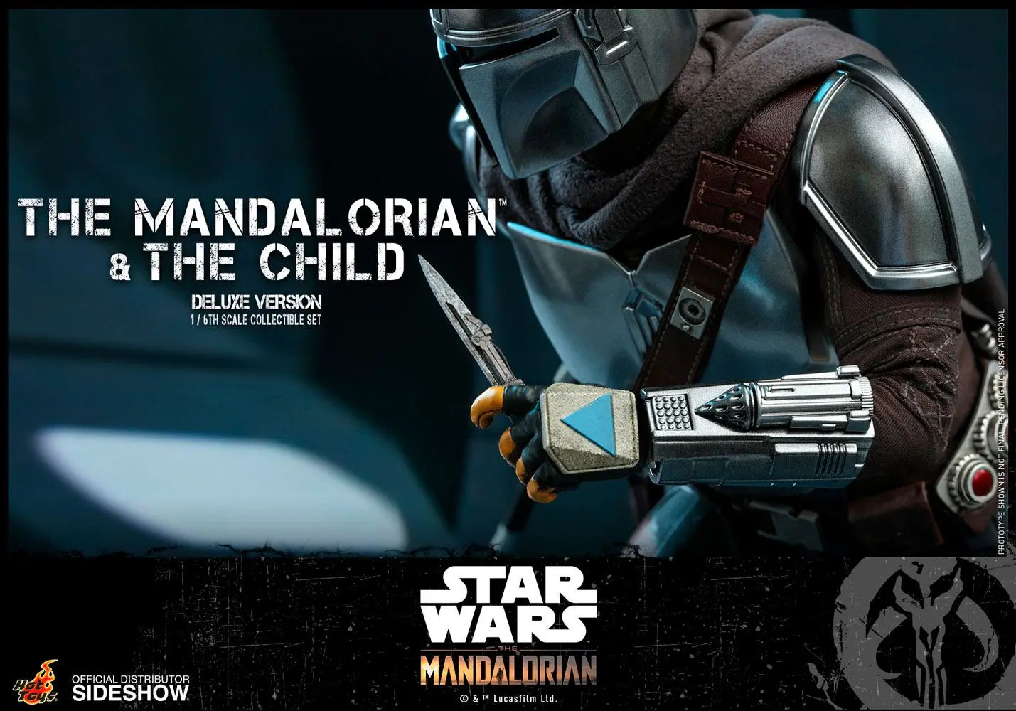 Star Wars The Mandalorian figurka akcji, zestaw 2 sztuk 1/6 The Mandalorian & The Child Deluxe 30 cm zdjęcie produktu