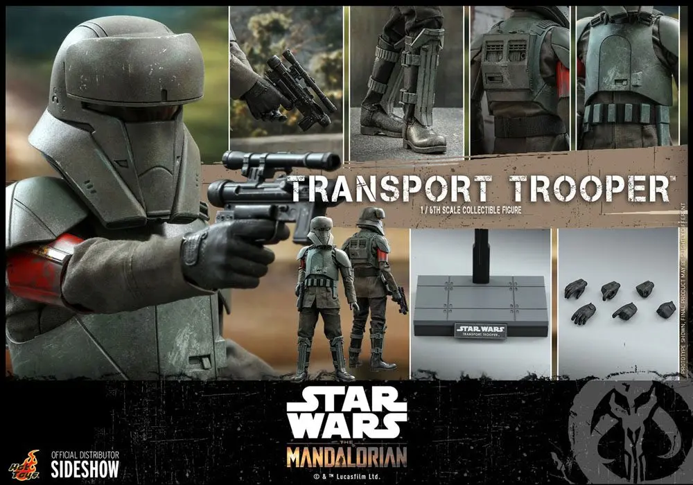 Star Wars The Mandalorian Figurka Akcji 1/6 Transport Trooper 31 cm zdjęcie produktu