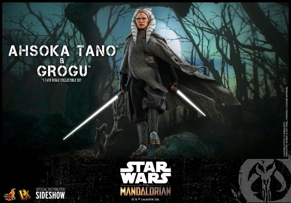 Star Wars The Mandalorian Figurka Akcji 2-Pack 1/6 Ahsoka Tano & Grogu 29 cm zdjęcie produktu