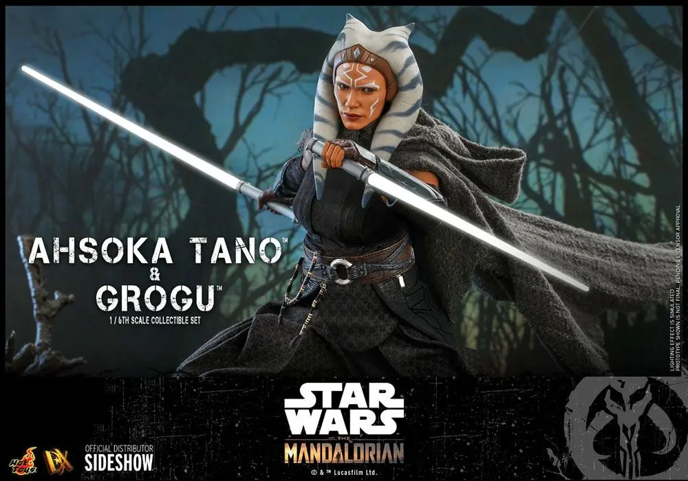 Star Wars The Mandalorian Figurka Akcji 2-Pack 1/6 Ahsoka Tano & Grogu 29 cm zdjęcie produktu