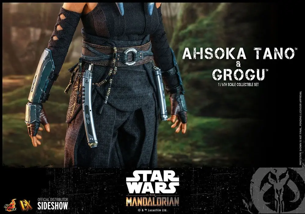 Star Wars The Mandalorian Figurka Akcji 2-Pack 1/6 Ahsoka Tano & Grogu 29 cm zdjęcie produktu