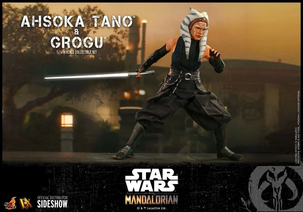 Star Wars The Mandalorian Figurka Akcji 2-Pack 1/6 Ahsoka Tano & Grogu 29 cm zdjęcie produktu