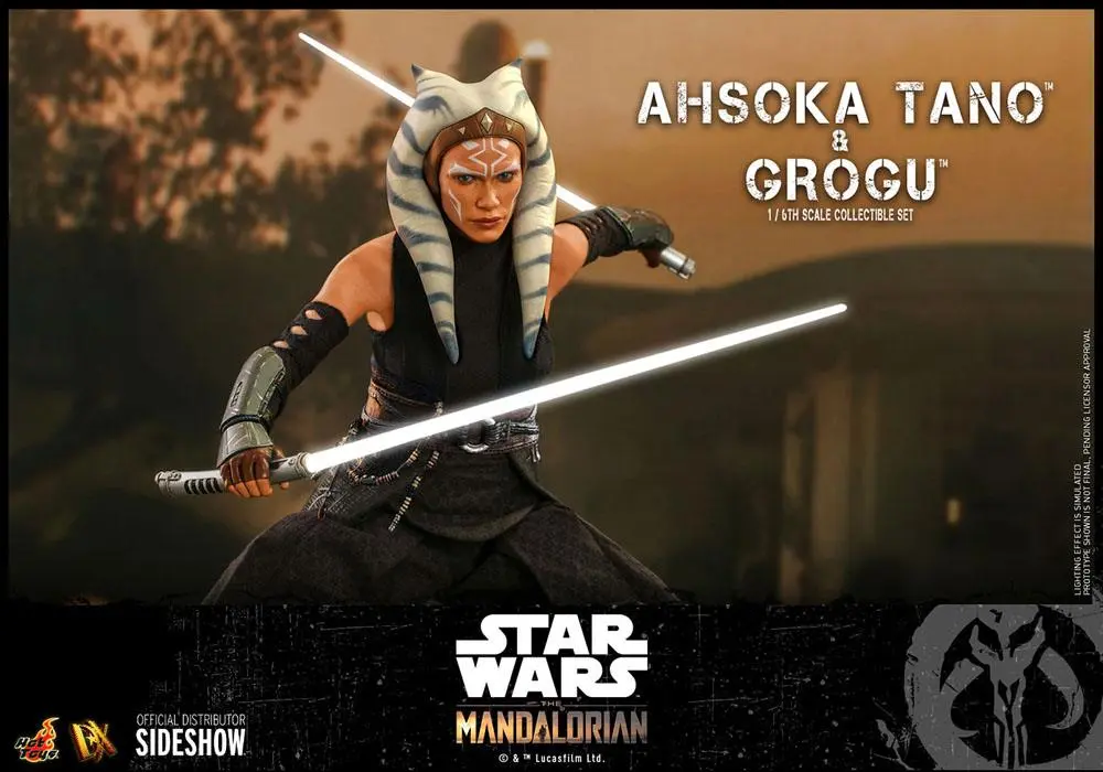 Star Wars The Mandalorian Figurka Akcji 2-Pack 1/6 Ahsoka Tano & Grogu 29 cm zdjęcie produktu