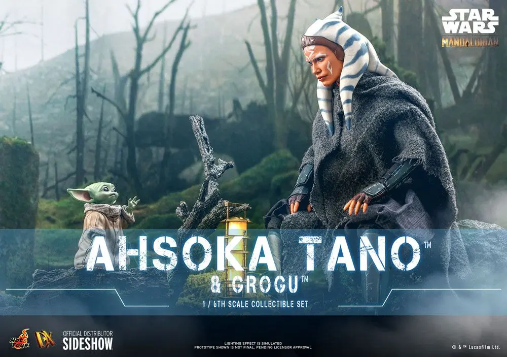 Star Wars The Mandalorian Figurka Akcji 2-Pack 1/6 Ahsoka Tano & Grogu 29 cm zdjęcie produktu