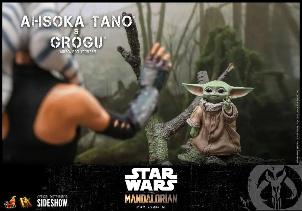 Star Wars The Mandalorian Figurka Akcji 2-Pack 1/6 Ahsoka Tano & Grogu 29 cm zdjęcie produktu