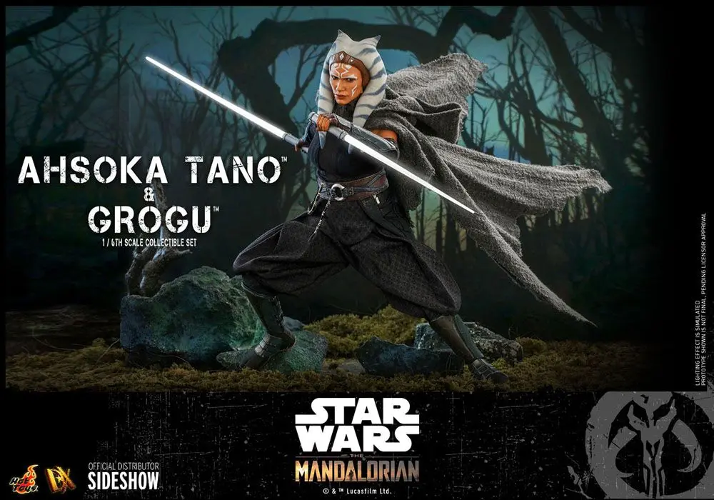 Star Wars The Mandalorian Figurka Akcji 2-Pack 1/6 Ahsoka Tano & Grogu 29 cm zdjęcie produktu