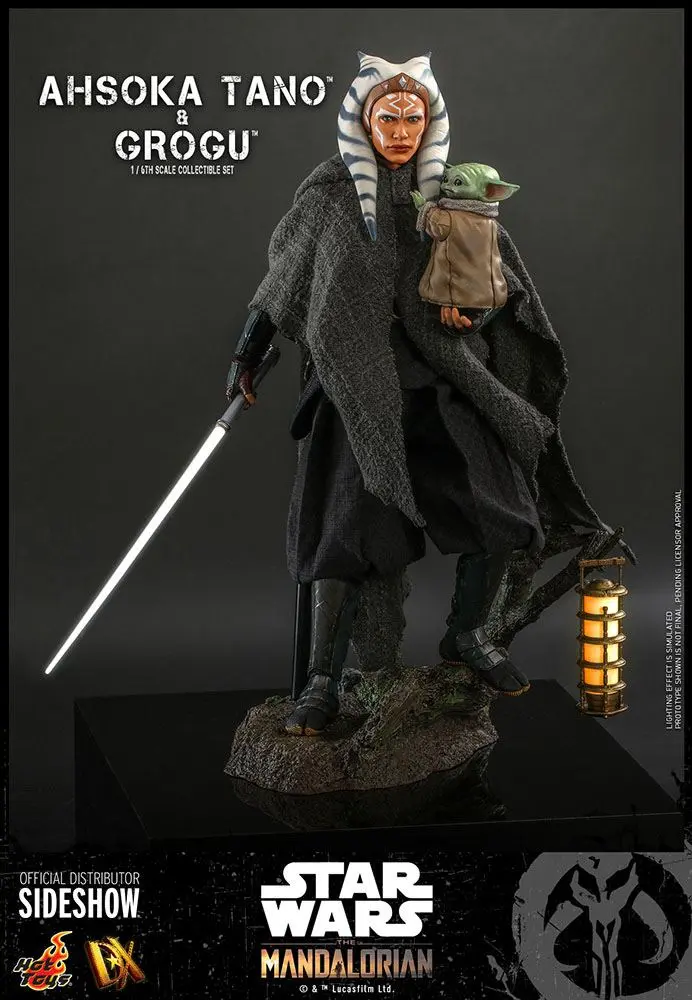 Star Wars The Mandalorian Figurka Akcji 2-Pack 1/6 Ahsoka Tano & Grogu 29 cm zdjęcie produktu