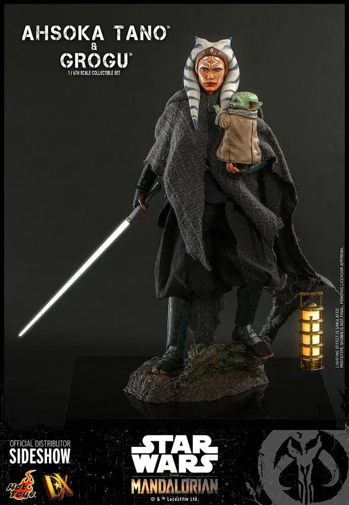 Star Wars The Mandalorian Figurka Akcji 2-Pack 1/6 Ahsoka Tano & Grogu 29 cm zdjęcie produktu