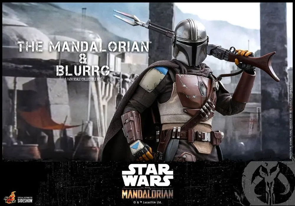 Star Wars The Mandalorian figurka 2-pak 1/6 The Mandalorian & Blurrg 37 cm zdjęcie produktu