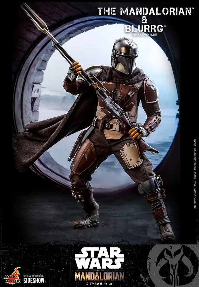 Star Wars The Mandalorian figurka 2-pak 1/6 The Mandalorian & Blurrg 37 cm zdjęcie produktu