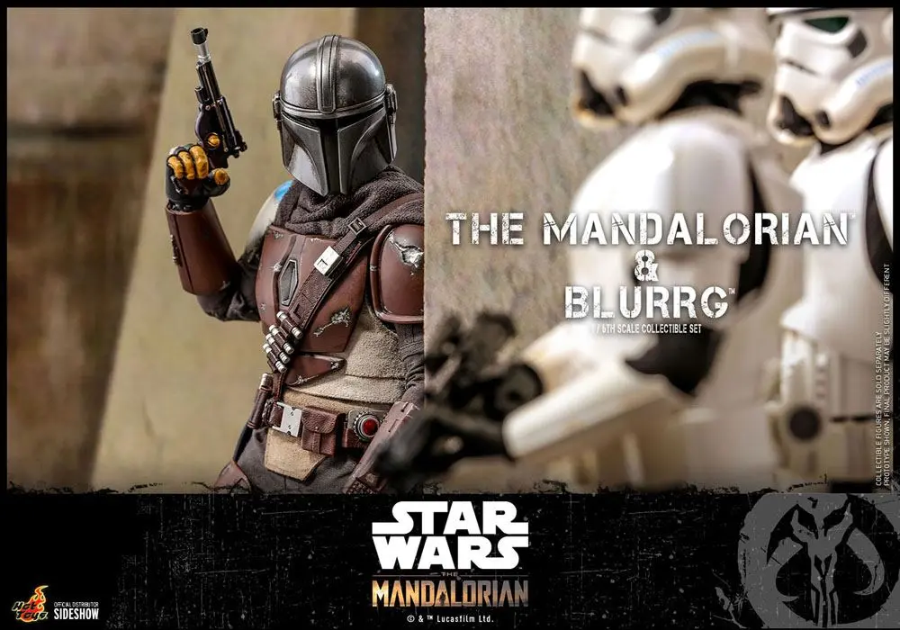 Star Wars The Mandalorian figurka 2-pak 1/6 The Mandalorian & Blurrg 37 cm zdjęcie produktu