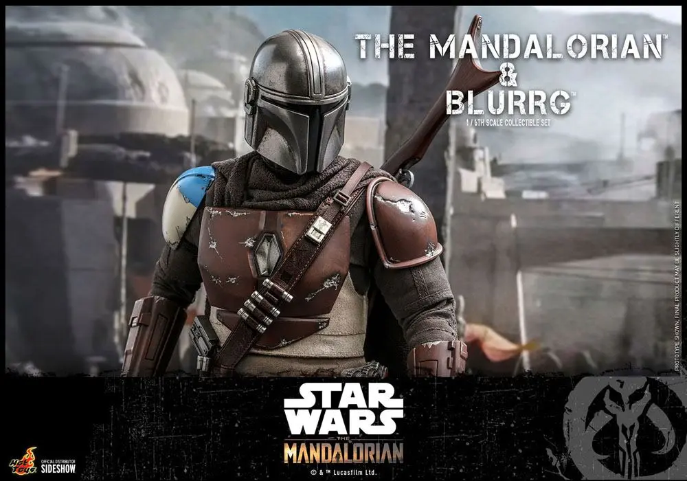 Star Wars The Mandalorian figurka 2-pak 1/6 The Mandalorian & Blurrg 37 cm zdjęcie produktu