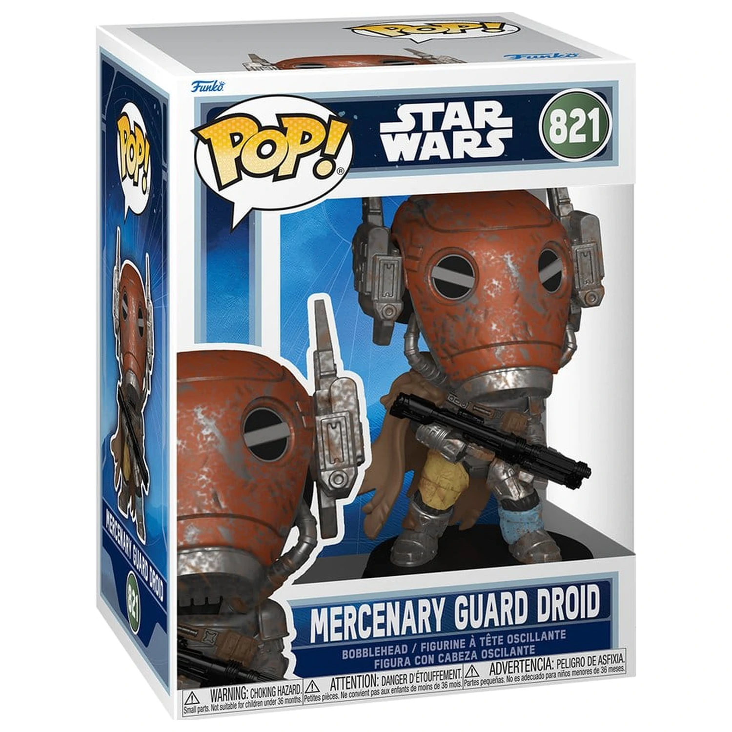 Star Wars: The Mandalorian and Grogu Funko POP! Vinyl Bobblehead Figurka Mercenary Guard Droid 9 cm zdjęcie produktu