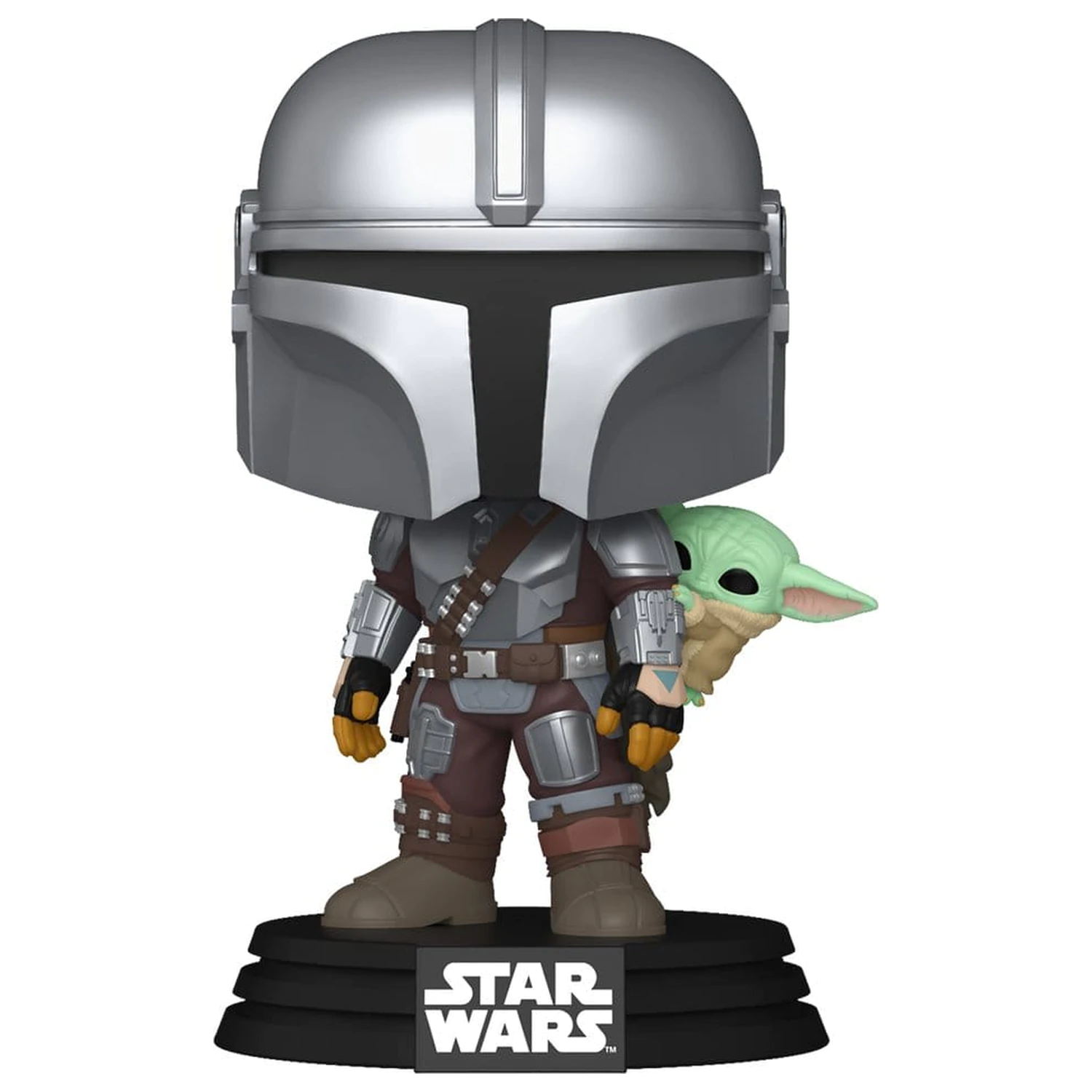 Star Wars: The Mandalorian and Grogu Funko POP! Winyl Bobblehead Figurka The Mandalorian with Grogu 9 cm zdjęcie produktu