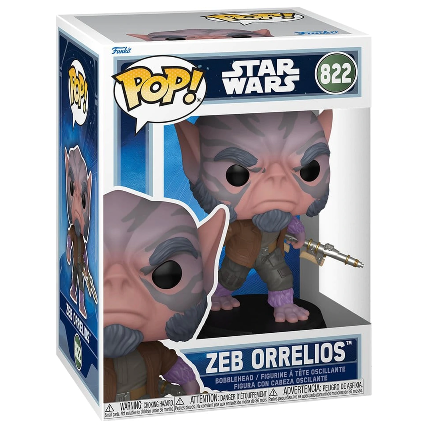 Star Wars: The Mandalorian and Grogu Funko POP! Winyl Bobblehead Figurka Zeb Orrelios 9 cm zdjęcie produktu