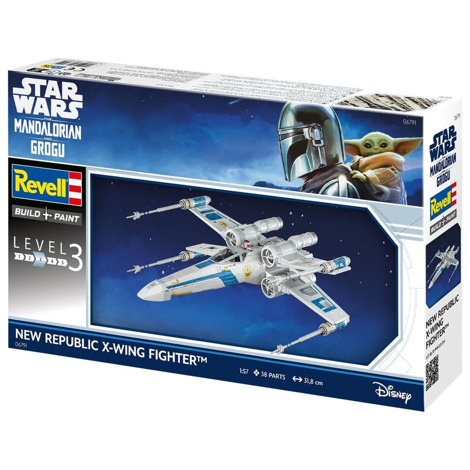 Star Wars The Mandalorian and Grogu Revell Zestaw Modeli 1/57 New Republic X-Wing Fighter 22 cm zdjęcie produktu