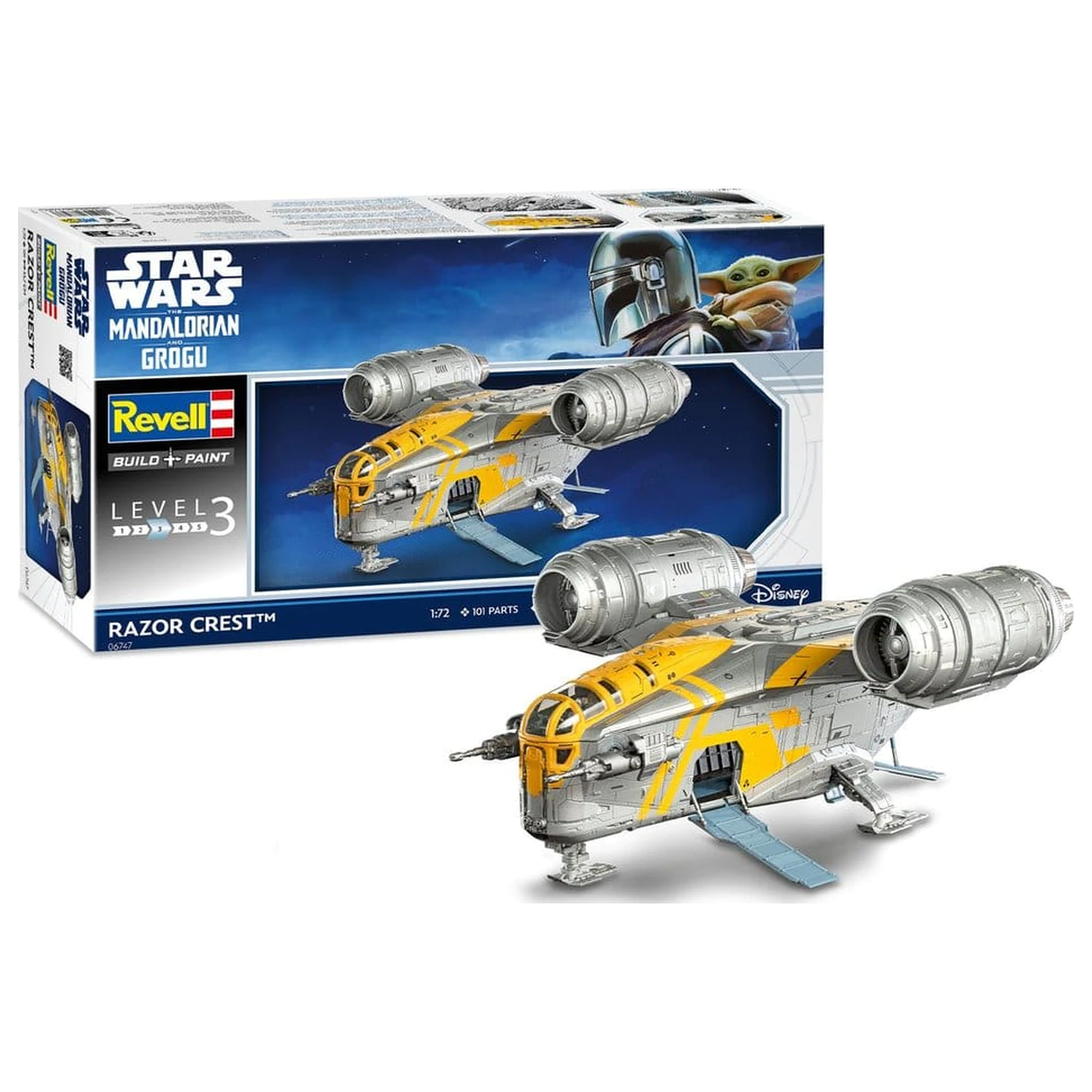 Star Wars The Mandalorian and Grogu Revell Zestaw Modeli 1/72 Razor Crest 34 cm zdjęcie produktu