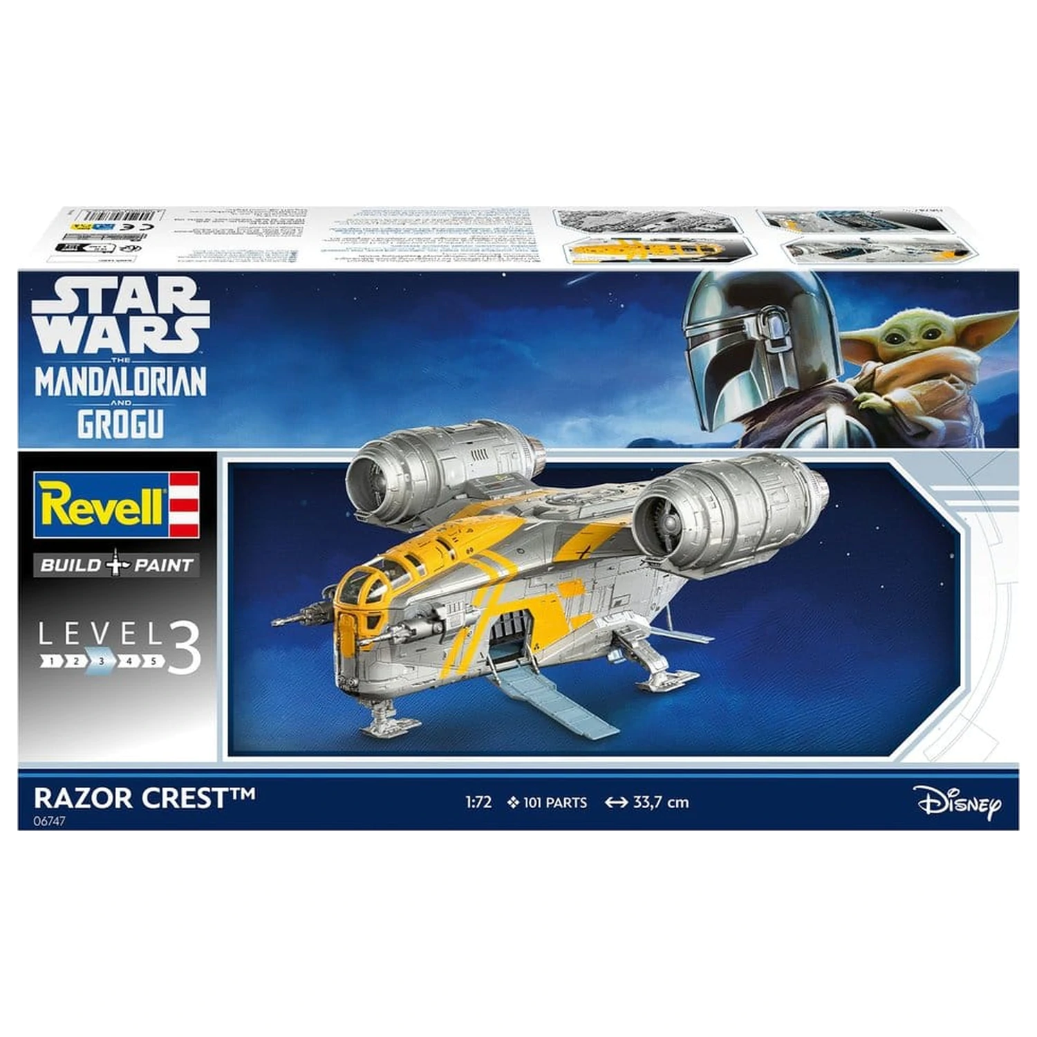 Star Wars The Mandalorian and Grogu Revell Zestaw Modeli 1/72 Razor Crest 34 cm zdjęcie produktu