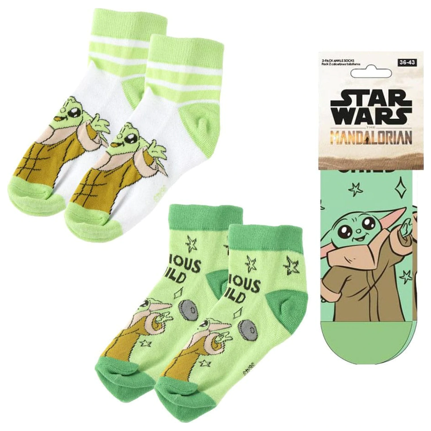 Star Wars: The Mandalorian skarpety do kostki 2-paki 38-45 zdjęcie produktu