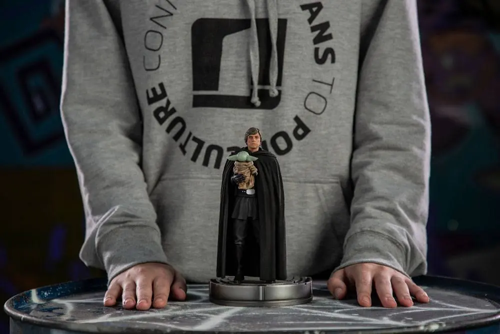 Star Wars The Mandalorian Art Scale Statue 1/10 Luke Skywalker i Grogu 21 cm Statua zdjęcie produktu