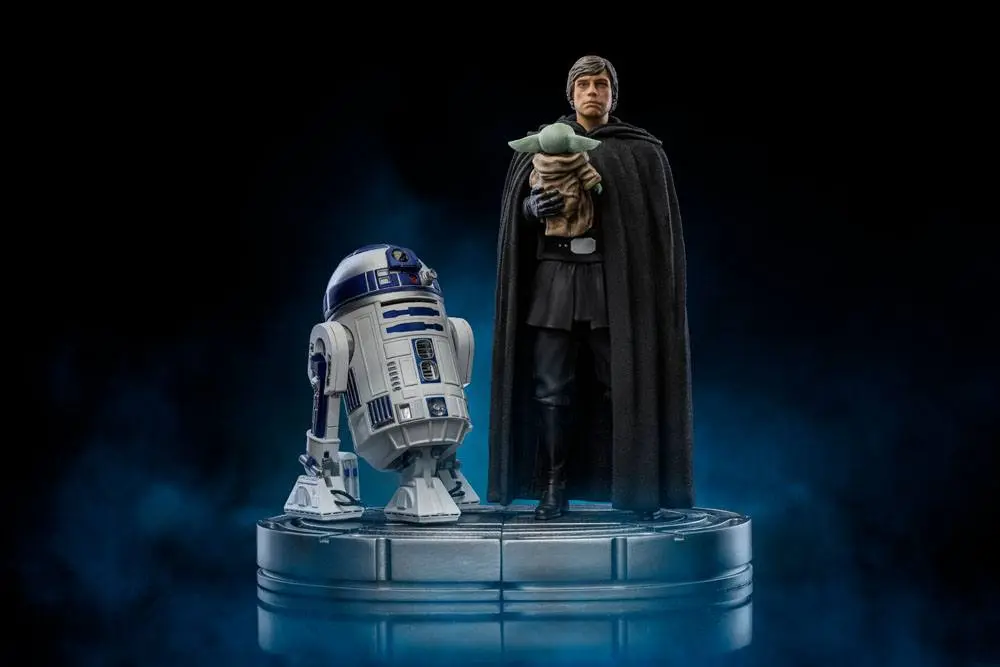 Star Wars The Mandalorian Art Scale Statue 1/10 Luke Skywalker i Grogu 21 cm Statua zdjęcie produktu