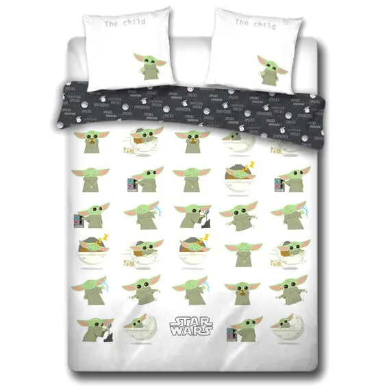 Star Wars The Mandalorian Baby Yoda bawełniana poszwa na kołdrę na łóżko 135 cm zdjęcie produktu