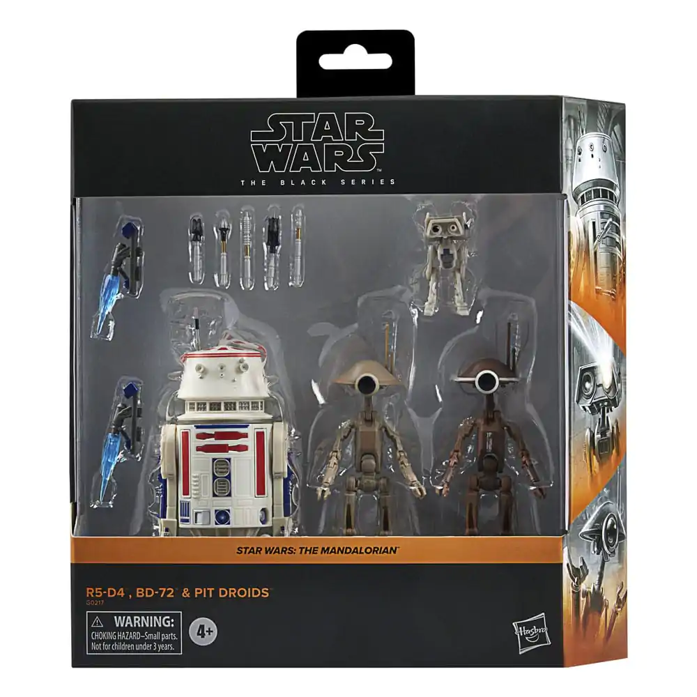 Star Wars: The Mandalorian Black Series Figurka Akcji 4-Pak R5-D4, BD-72 & Pit Droids zdjęcie produktu