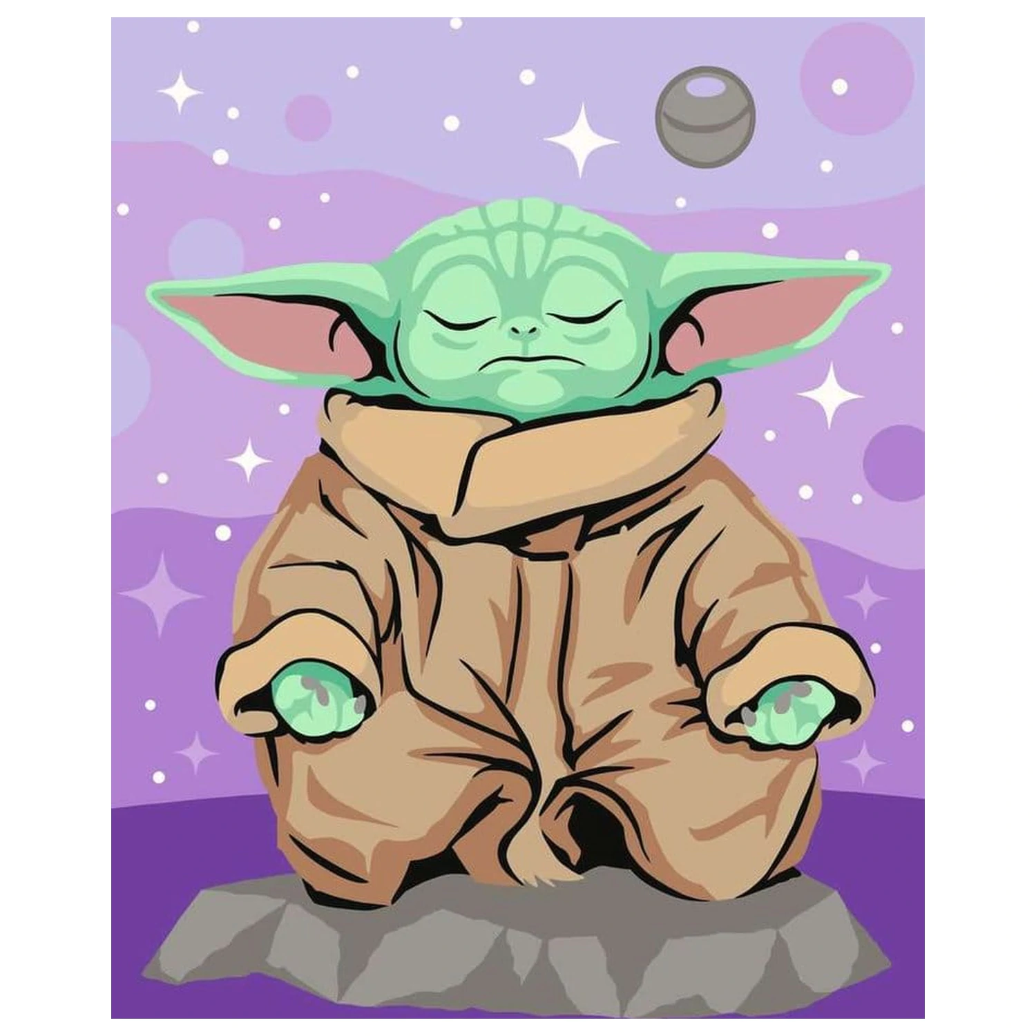 Star Wars: The Mandalorian CreArt Malowanie po numerach Meditating Grogu zdjęcie produktu