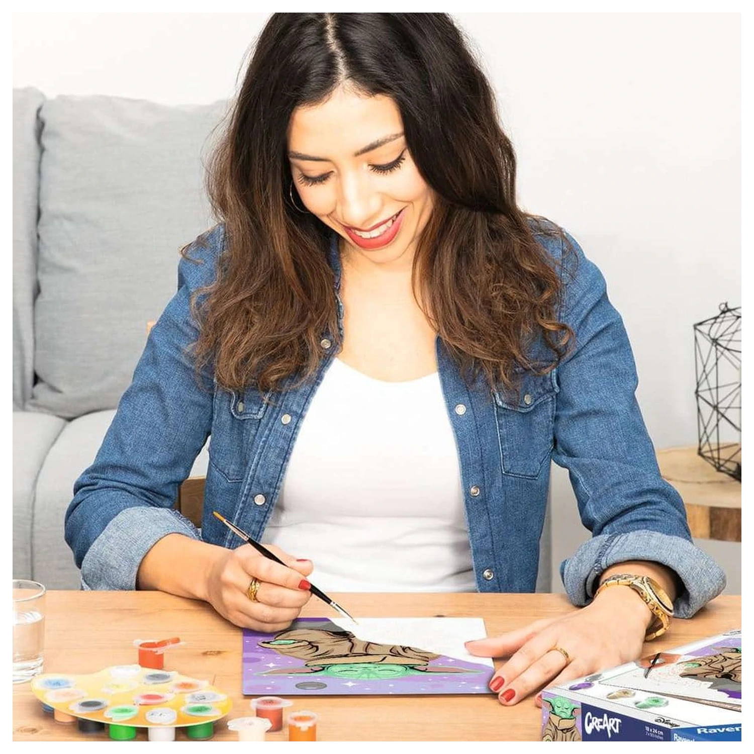 Star Wars: The Mandalorian CreArt Malowanie po numerach Meditating Grogu zdjęcie produktu