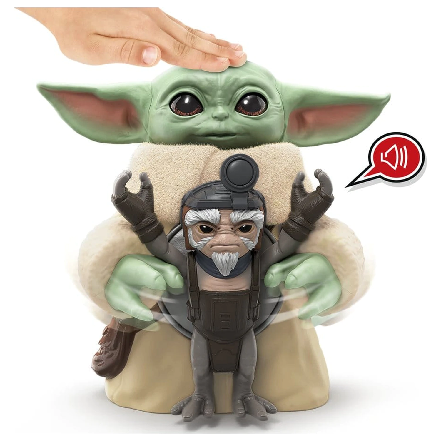 Star Wars: The Mandalorian & Grogu Elektroniczna Figurka Akcji Huggin' Grogu & Anzellan 17 cm zdjęcie produktu