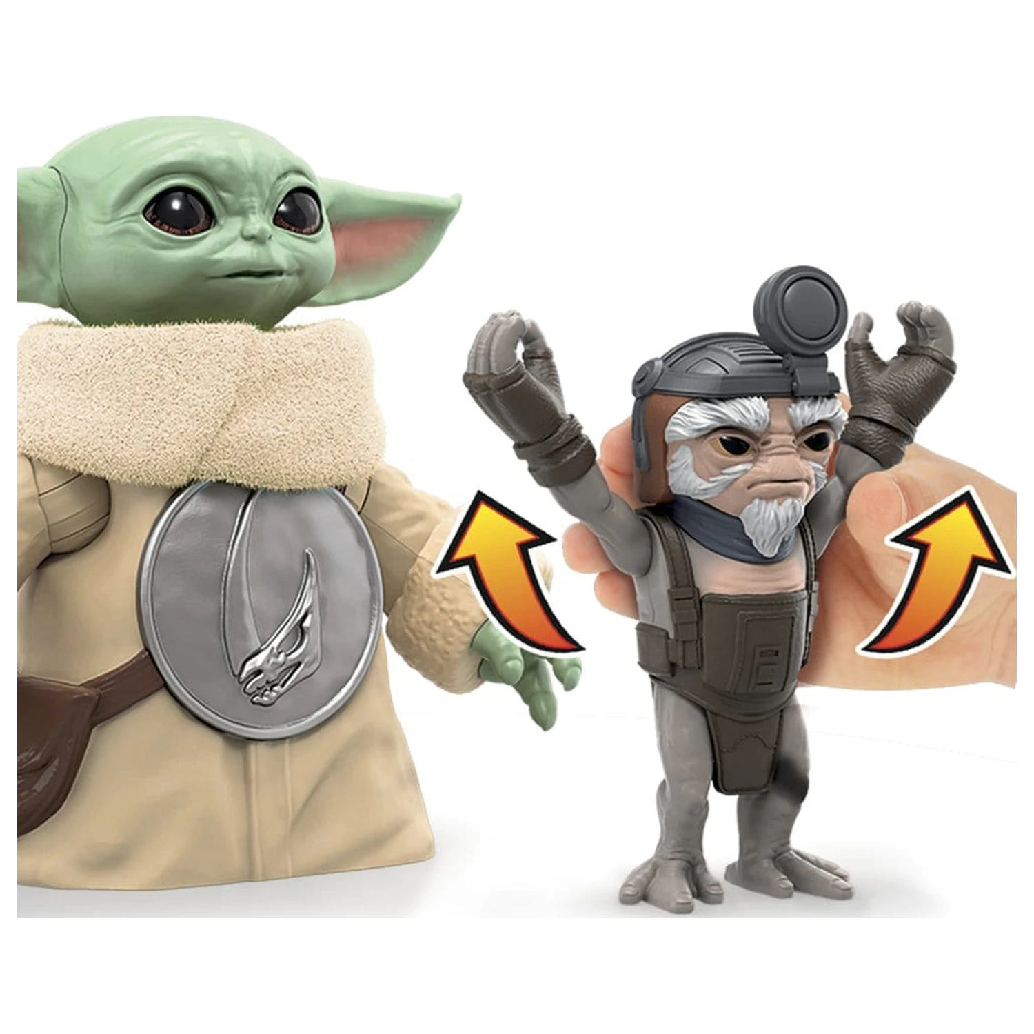 Star Wars: The Mandalorian & Grogu Elektroniczna Figurka Akcji Huggin' Grogu & Anzellan 17 cm zdjęcie produktu