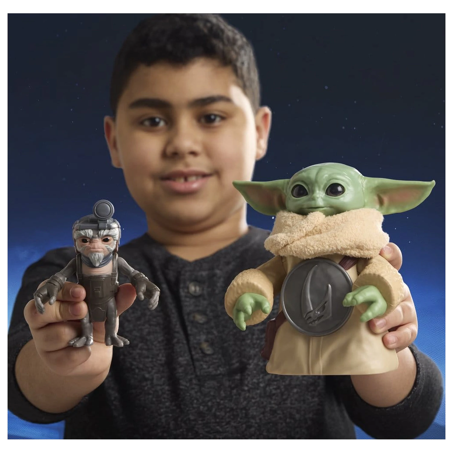 Star Wars: The Mandalorian & Grogu Elektroniczna Figurka Akcji Huggin' Grogu & Anzellan 17 cm zdjęcie produktu