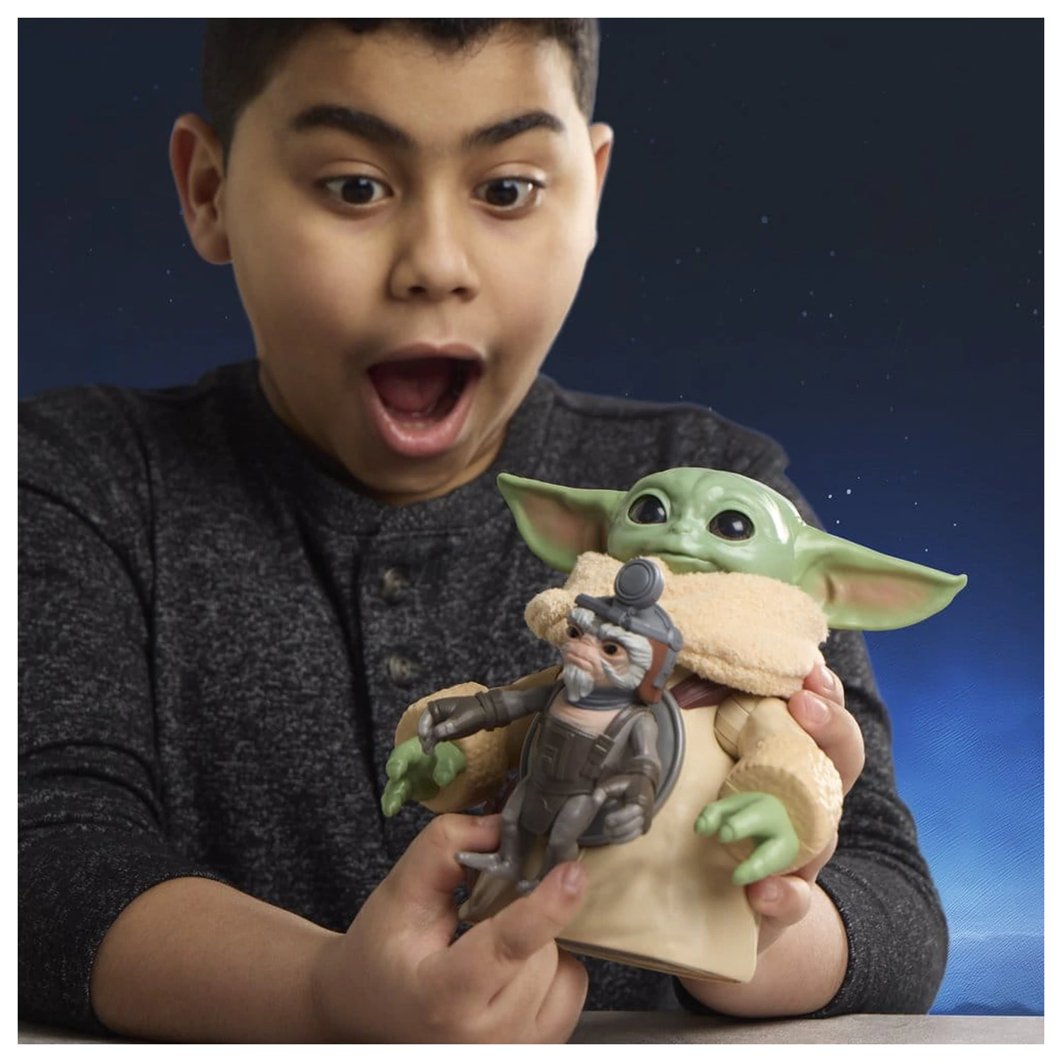 Star Wars: The Mandalorian & Grogu Elektroniczna Figurka Akcji Huggin' Grogu & Anzellan 17 cm zdjęcie produktu
