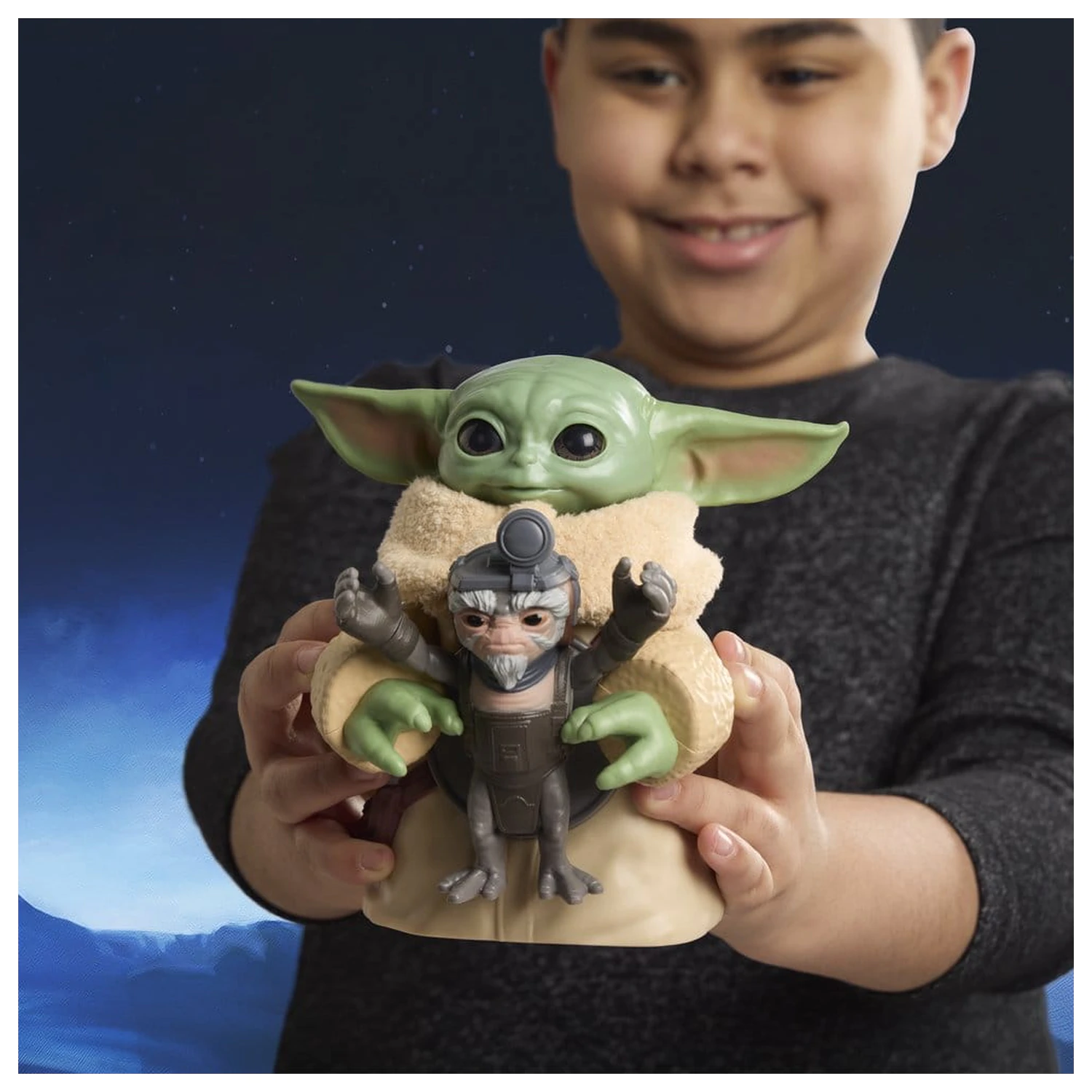 Star Wars: The Mandalorian & Grogu Elektroniczna Figurka Akcji Huggin' Grogu & Anzellan 17 cm zdjęcie produktu