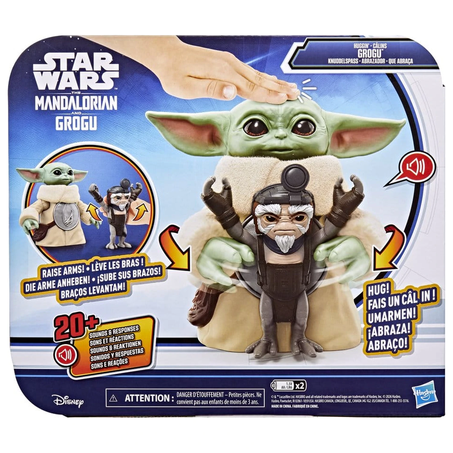 Star Wars: The Mandalorian & Grogu Elektroniczna Figurka Akcji Huggin' Grogu & Anzellan 17 cm zdjęcie produktu