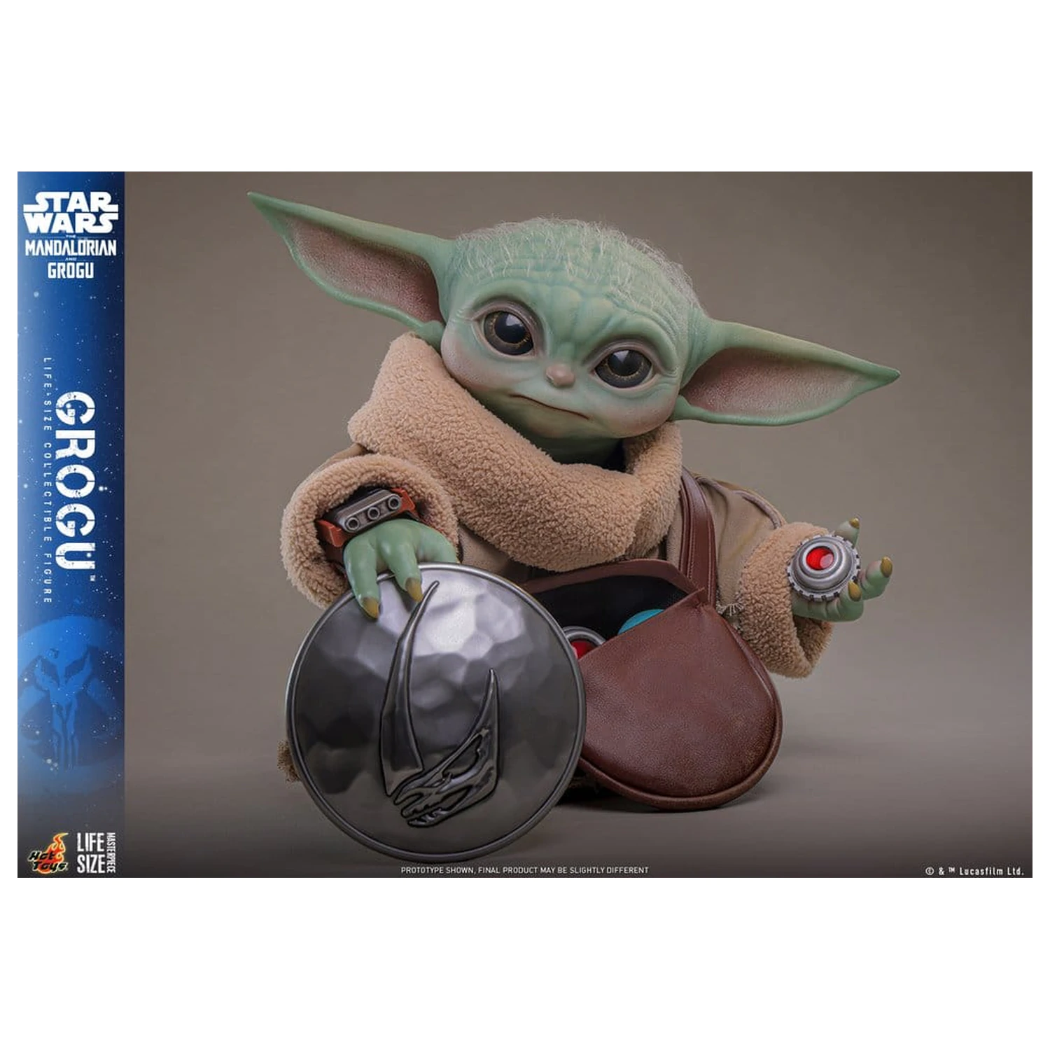 Star Wars: The Mandalorian & Grogu Figura naturalnej wielkości Grogu 38 cm zdjęcie produktu